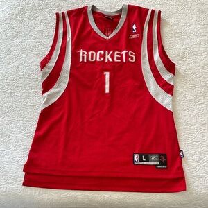 Rockets McGrady NBA Jersey. Red. Size L.